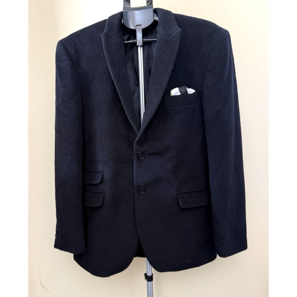 Vintage Beau Brummel Men’s Jacket 42R Black Cashmere Quiet Luxury Classy
